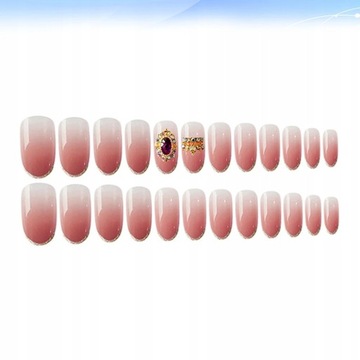 Nail Full Cover Różowe Fałszywe Paznokcie