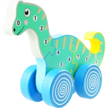ДЕРЕВЯННАЯ ИГРУШКА ДИНОЗАВР 3D ДИНО