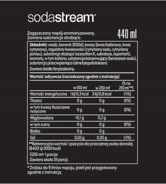 SodaStream Pepsi MAX водный сироп-концентрат 440 мл