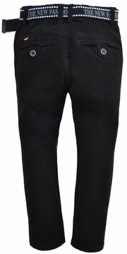 FROG Узкие строгие брюки-чинос черного цвета (110 116 122 128 140 146), размер 98/104