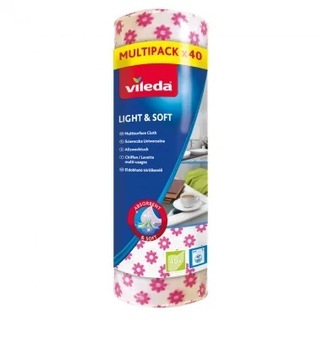 Vileda ściereczka uniw. Soft rolka 40 szt.