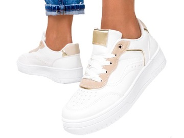 BUTY DAMSKIE SPORTOWE SNEAKERSY LEKKIE TRAMPKI 36