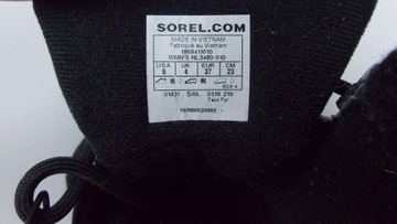 SOREL WATERPROOF ŚNIEGOWCE 37 - 23 CM