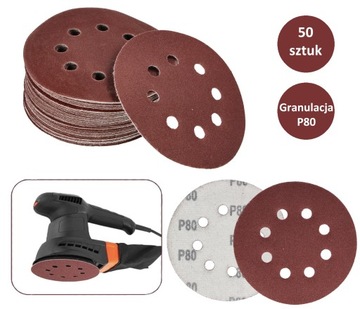 Наждачная бумага на липучке 125 колебания абразив