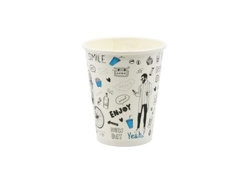 БУМАЖНЫЕ Стаканчики NEW DAY 300МЛ + КРЫШКА - 50 ШТ (для перепродажи)