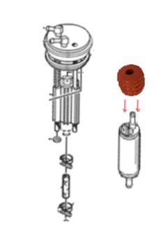 HONDA CB 600 HORNET 07-10 РЕЗИНОВАЯ ПРОКЛАДКА насоса