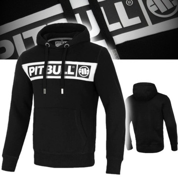 PITBULL WEST COAST BLUZA MĘSKA Z KAPTUREM SHERWOOD 360g CZARNA M