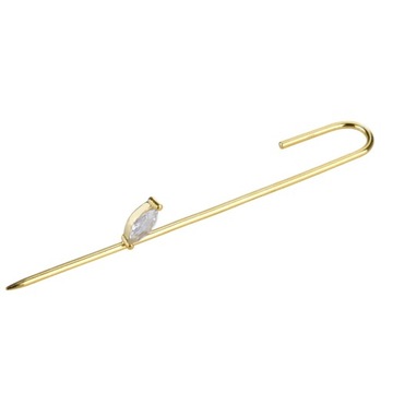 Kikichicc Роскошная булавка для ушей с резьбой, длинная серьга-манжета