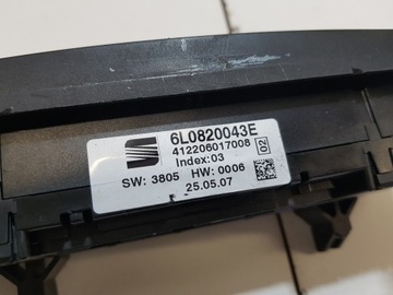 PANEL KLIMATIZACE SEAT IBIZA 3