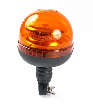 LAMPA BŁYSKOWA KOGUT 36 LED 12/24V FLEX + TRZPIEŃ TYP O MOCOWANIE LAMPY