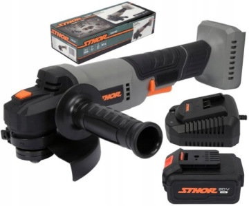 УГЛОВАЯ ШЛИФМАШИНА STHOR 125ММ АККУМУЛЯТОРНАЯ. 20 В + 4 Ач