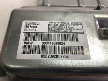 AIRBAG DVEŘE LEVÝ PŘEDNÍ 303419099024 BMW X3 E83