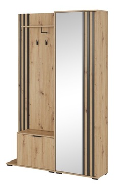 БЕЛЫЙ ШКАФ С ЗЕРКАЛОМ-ЛАМЕЛА ШКАФ