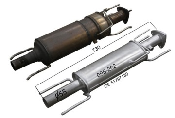 ЗАМЕНА ГЛУШИТЕЛЯ ALFA ROMEO 159 1.9 2.4 JTD DPF FAP