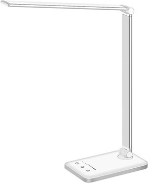 LAMPA LAMPKA BIURKOWA LED Z PORTEM USB ORAZ TIMEREM