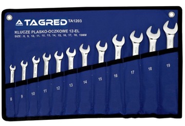 КЛЮЧИ НАКИДНЫЕ С ТРЕЩОТКОЙ, НАБОР ИЗ 12 ШТ.