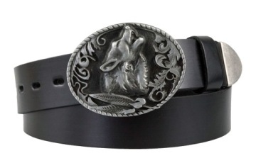 КОЖАНЫЙ РЕМЕНЬ ДЛЯ МОТОЦИКЛИСТОВ WOLF BUCKLE