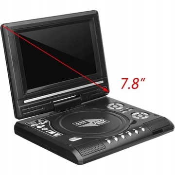 ПОРТАТИВНЫЙ АВТОМОБИЛЬНЫЙ DVD-ПЛЕЕР 7,8-ДЮЙМОВАЯ ИГРОВАЯ КОНСОЛЬ
