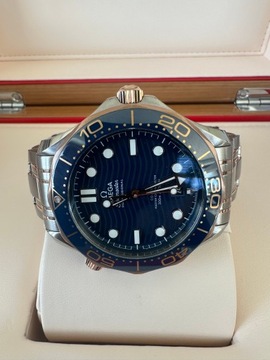 OMEGA SEAMASTER DIVER 300M STAL ZŁOTO 18K + PASEK