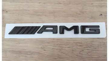 ZNAK ZNAKY MERCEDES AMG 18,5X2,5 CM ČERNÁ LESK