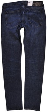 LEE spodnie SKINNY regular DARK BLUE jeans LUKE _ W33 L32