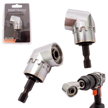 Adapter kątowy na wkrętarkę HEX 1/4