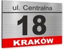 Tabliczka ADRESOWA ALUMINIOWA Tablica NUMER DOMU