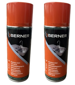 BERNER PREPARAT DO CZYSZCZENIA STALI NIERDZEWNEJ ZESTAW 2 SZTUK INOX