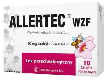 Allertec WZF 10mg, 10 tabletek