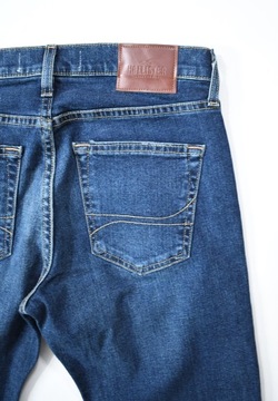 HOLLISTER SPODNIE JEANS jeansy ROZCIĄGLIWE straight slim jeans- W 29 / L 30