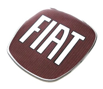 ZNACZEK REPERATURKA LOGO FIAT CZERW PRZOD TYL 95mm