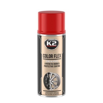 ЖИДКИЙ РЕЗИНОВЫЙ СПРЕЙ ДЛЯ ДИСКОВ K2 COLOR FLEX FOIL RED 400ML + БЕСПЛАТНО