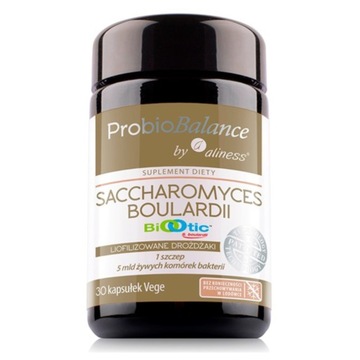 Aliness Probiotyk SACCHAROMYCES BOULARDII Babka lancentowata 30 kapsułek