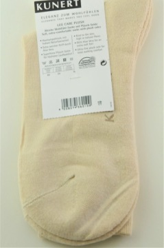 НОСКИ ДЛЯ УХОДА ЗА НОГАМИ KUNERT ХЛОПОК 90% 39-42 ЭКРУ -50%