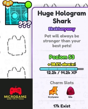 PS99 - Huge HOLOGRAM SHARK