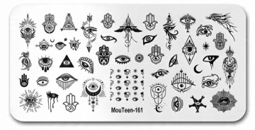 Узоры для штамповки ногтей - Буддизм, Око провидения