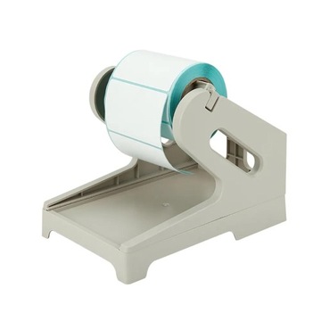 Uchwyt na etykiety Uniwersalne akcesoria do drukarki biurkowej Kosz na etykiety w kolorze białym