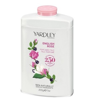 YARDLAY ENGLISH ROSE Talk do ciała Puder perfumowany Róża 200 gr