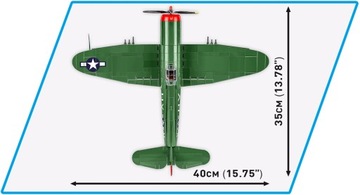 COBI 5737 P-47 THUNDERBOLT БЛОКИРУЕТ САМОЛЕТ 477 EL.