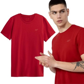 T-Shirt Męski Bawełniany Koszulka 4F Oddychająca