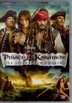 PIRACI Z KARAIBÓW 4 Na Nieznanych Wodach [ DVD ]