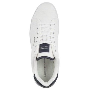 Buty Sneakersy Męskie Tommy Hilfiger Court Cupsole Pique White Białe