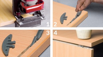 Планка съемная, мебельный разъем FAST для розетки № 20 - 1 пара.