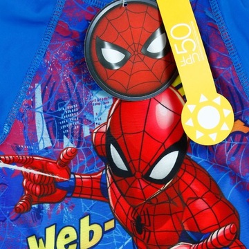 R:98/104 STRÓJ KĄPIELOWY KOMBINEZON DLA CHŁOPCA SPIDERMAN FILTR UV50