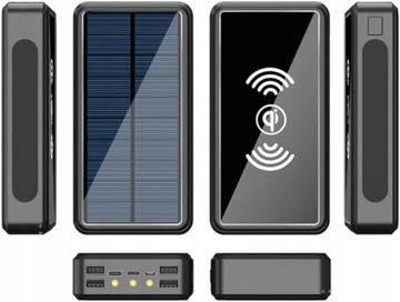 50 000 mAh adowarka soneczna powerbank - bezprze