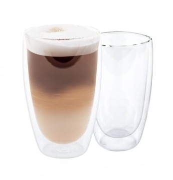 Szklanki termiczne 2 szt. podwójne ścianki 450 ml
