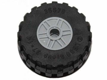 LEGO 55981c07 Koło z oponą 35578 szare jasne (10g) 1 szt.