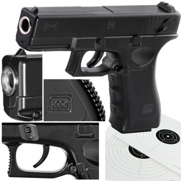 METALOWY PISTOLET NA KULKI GLOCK 17 / 100% METAL