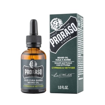 PRORASO Olejek do brody CYPRESS VETYVER 30ml