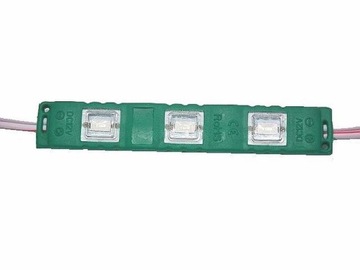 Moduł pasek LED 3x 12V 2W ZIELONY jakość